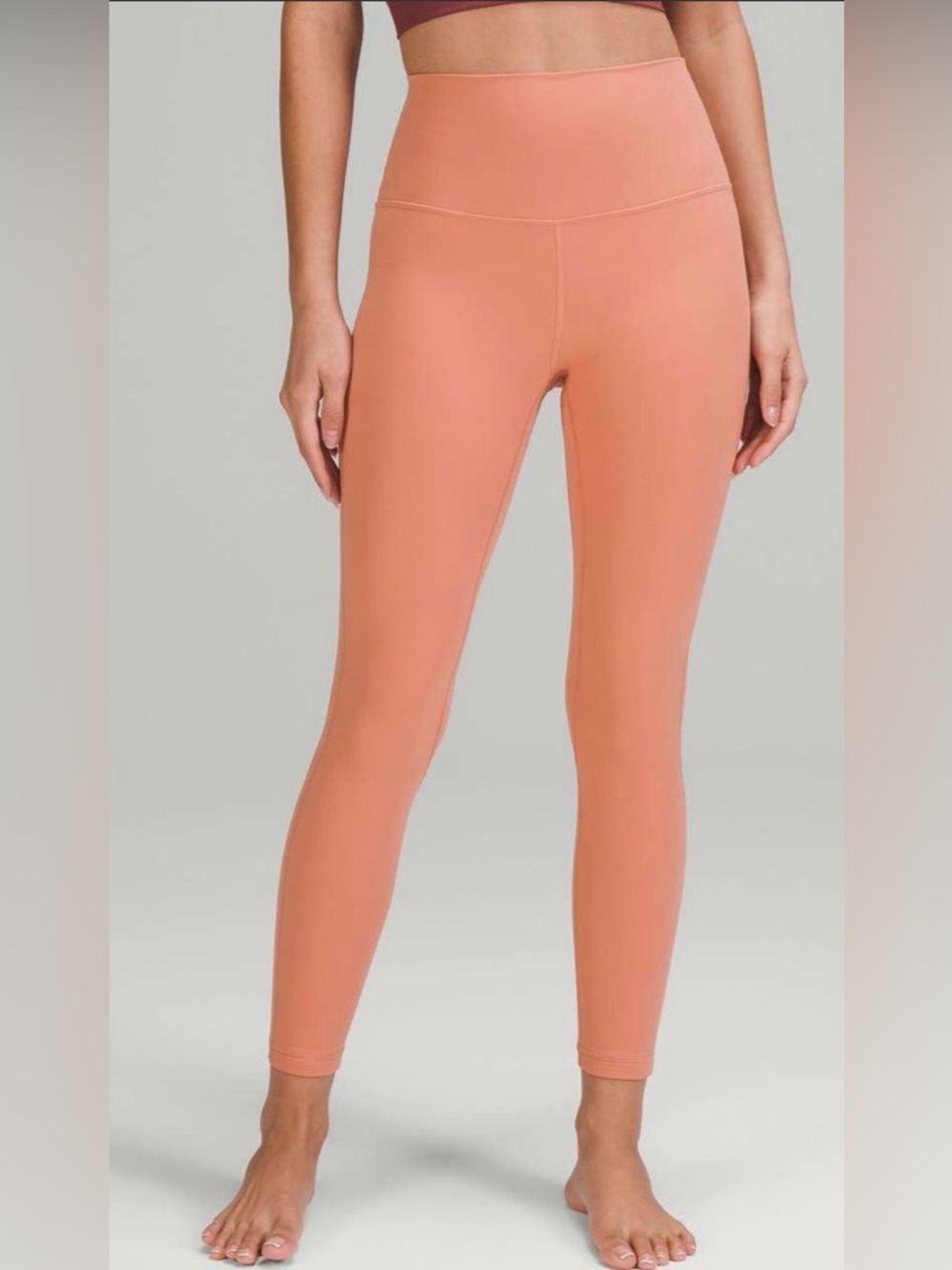NWOT New Lululemon Align High-Rise Pant 25" Pink Savannah - Picture 2 of 6